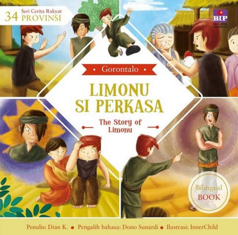Cover Buku Seri Cerita Rakyat 34 Provinsi : Limonu Si Perkasa