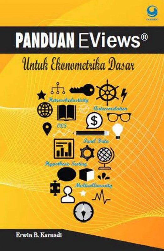 Cover Buku Panduan Eviews Sederhana untuk Ekonometrika Dasar + Cd