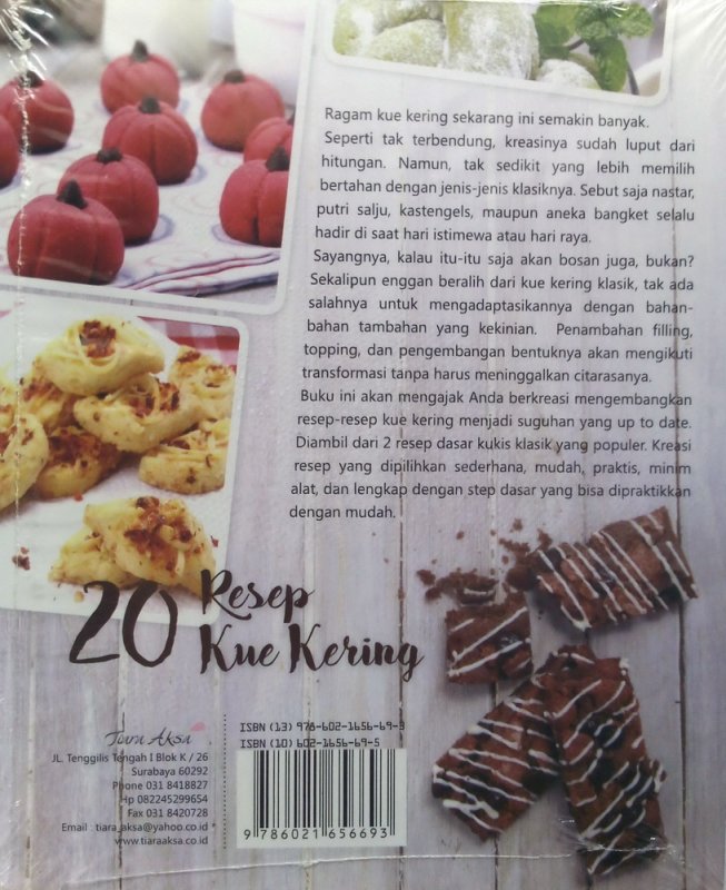 Cover Belakang Buku 20 Resep Kue Kering (Disc 50%)