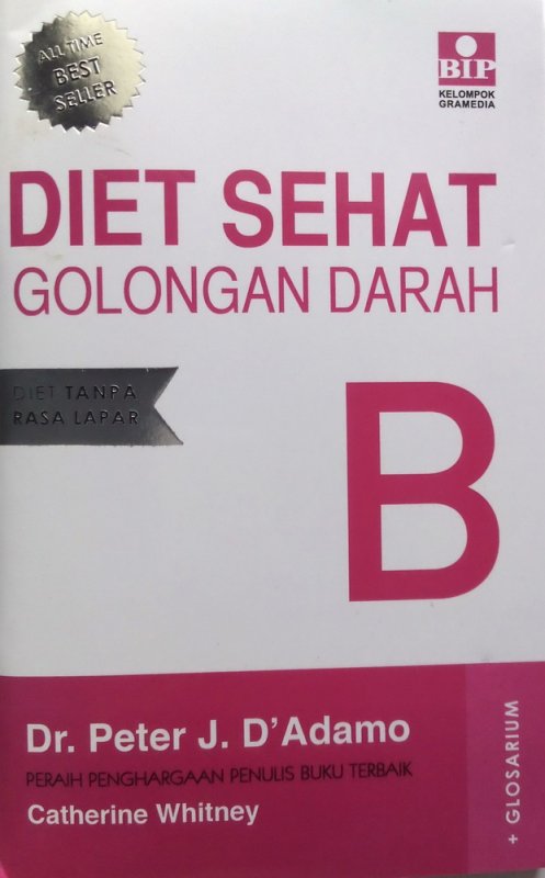 Cover Buku Diet Sehat Golongan Darah B