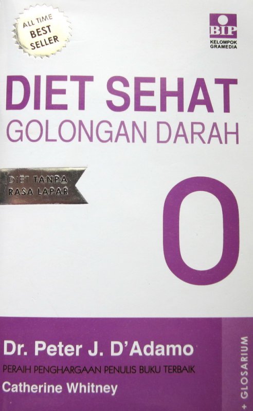 Cover Buku Diet Sehat Golongan Darah O