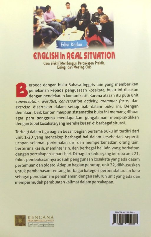 Cover Belakang Buku English in Real Situation
