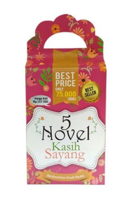 Cover Buku Box Paket 5 Novel Kasih Sayang (BK)