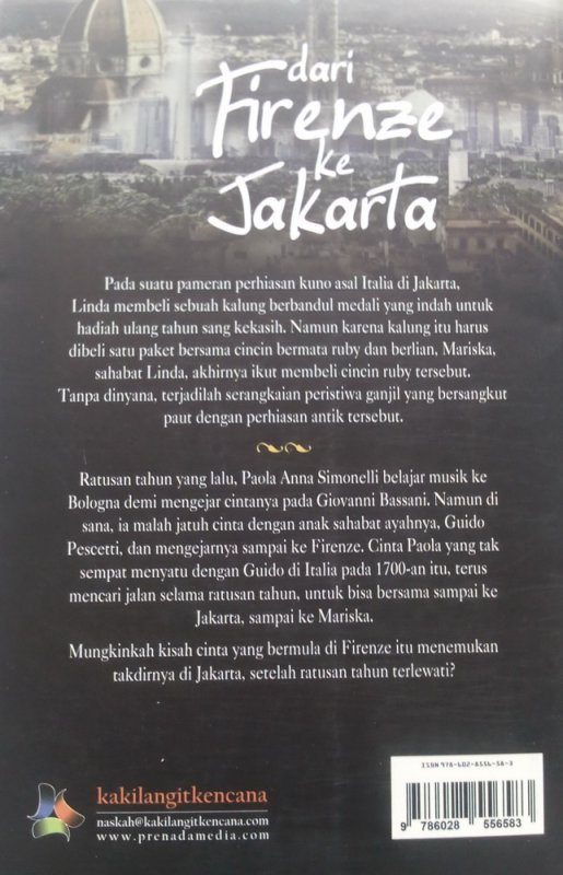 Cover Belakang Buku Dari Firenze ke Jakarta (Disc 50%)