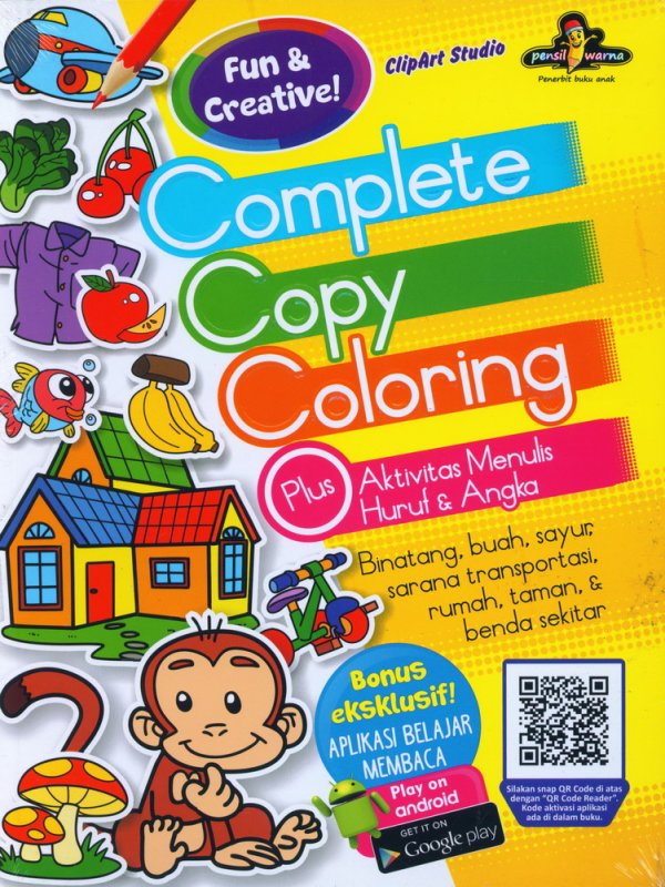Cover Buku Complete Copy Coloring Plus Aktivitas Menulis Huruf & Angka