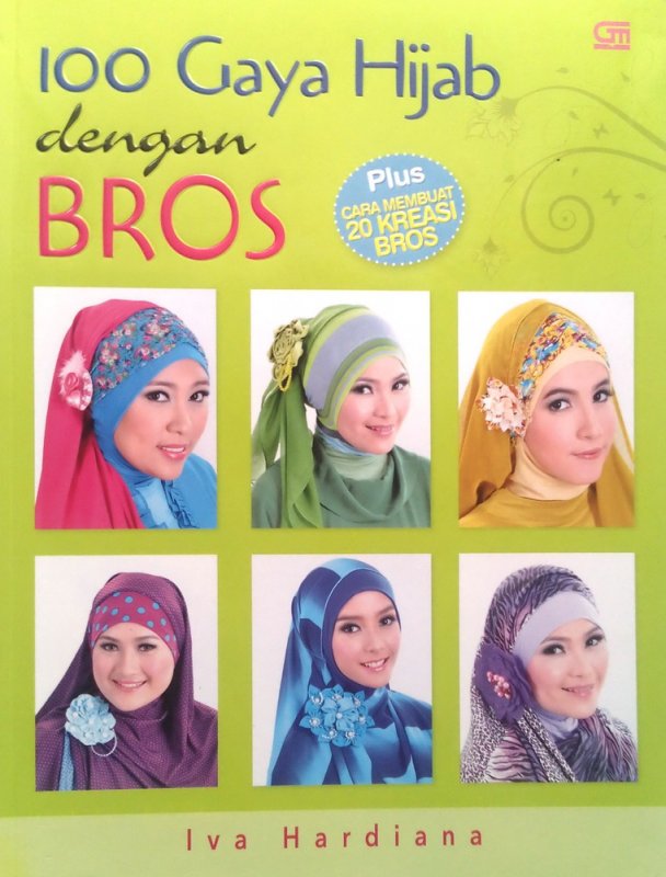 Cover Buku 100 gaya hijab dengan bros (Disc 50%)