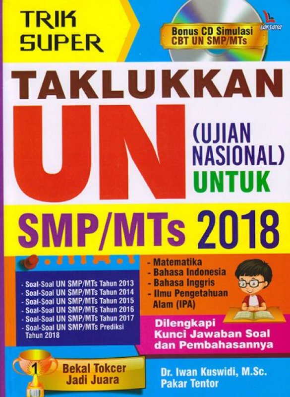 Cover Buku TRIK SUPER TAKLUKKAN UN (UJIAN NASIONAL) UNTUK SMP/MTS 2018 (BONUS CD)