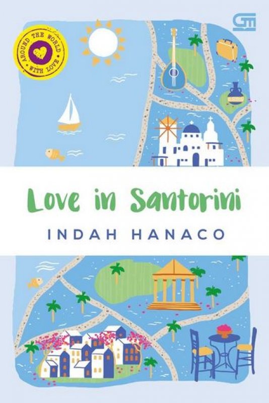 Cover Buku Love In Santorini