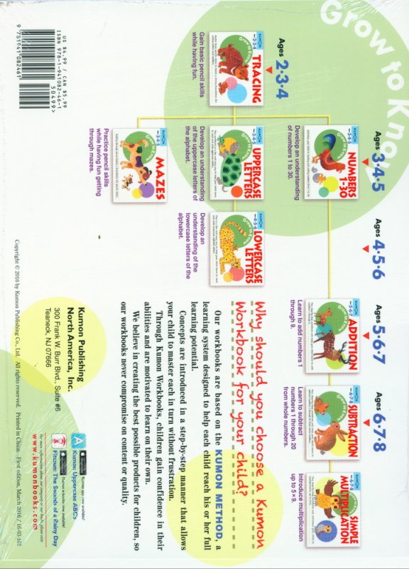 Cover Belakang Buku Grow to Know: Addition Ages 5-6-7 (english version)