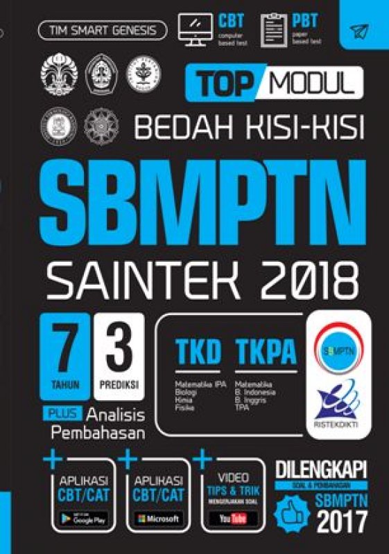 Cover Buku TOP MODUL BEDAH KISI-KISI SBMPTN SAINTEK 2018