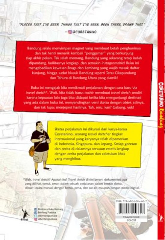 Cover Belakang Buku Coretanino Bandung