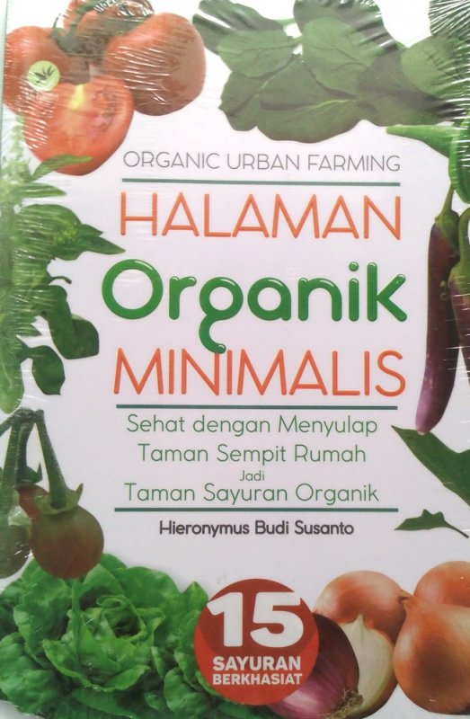Cover Buku Organic Urban Farming Halaman Organik Minimalis