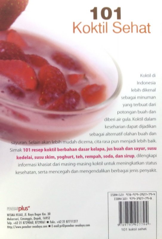 Cover Belakang Buku 101 Koktil Sehat (Disc 50%)