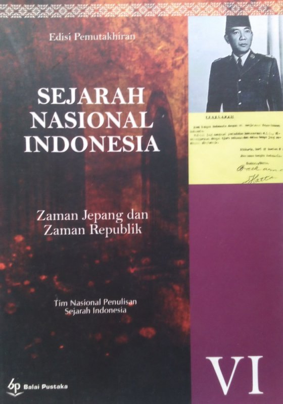 Cover Buku Sejarah Nasional Indonesia VI: Zaman Jepang dan Zaman Republik