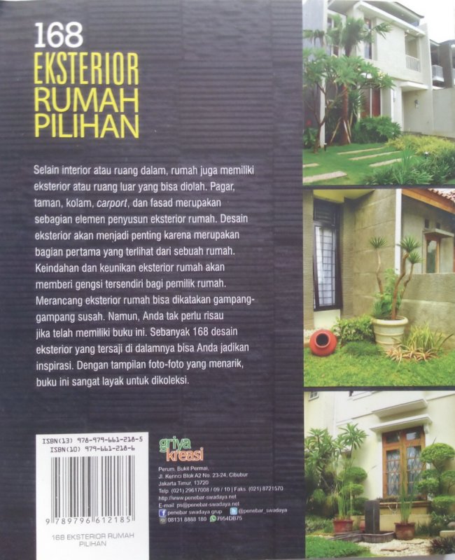 Cover Belakang Buku 168 Eksterior Rumah Pilihan (BK) (Disc 50%)