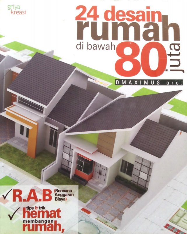 Cover Buku 24 Desain Rumah di Bawah 80 Juta (Disc 50%)