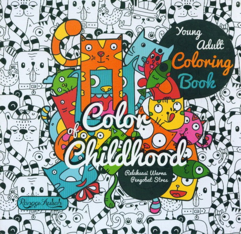 Cover Buku Young Adult Coloring Book: Color of Childhood (bk)