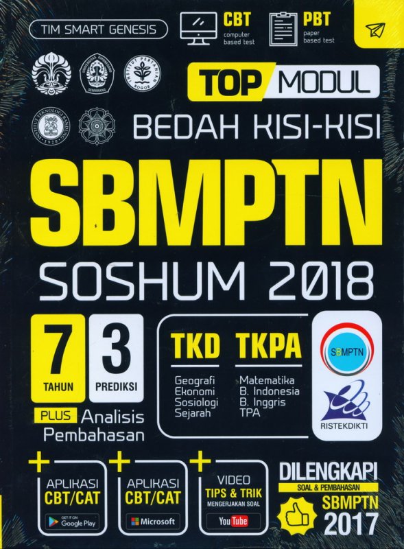 Cover Buku TOP MODUL BEDAH KISI-KISI SBMPTN SOSHUM 2018