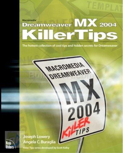 Cover Buku Macromedia DreamWeaver MX Killer Tips