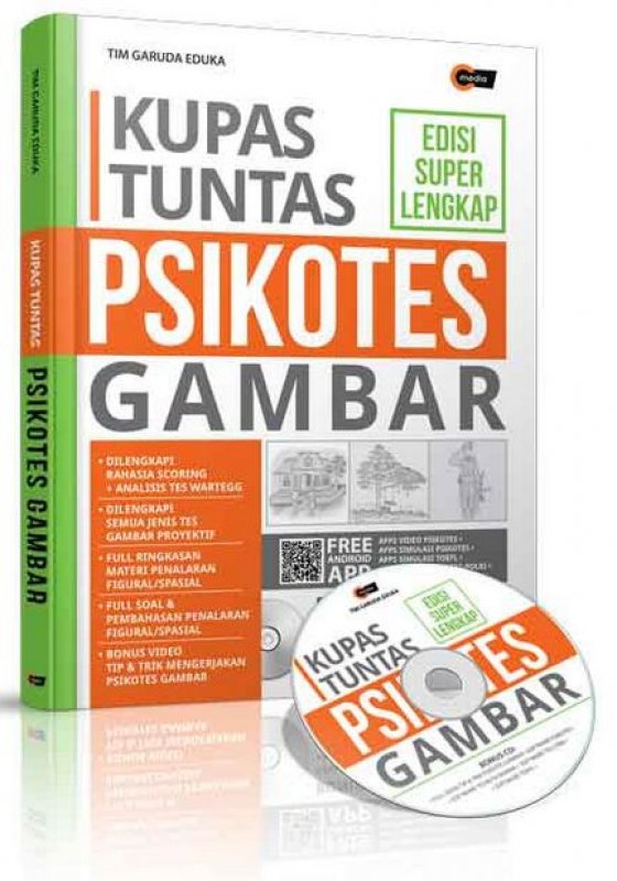 Cover Buku KUPAS TUNTAS PSIKOTES GAMBAR (PLUS CD) (Promo Best Book)