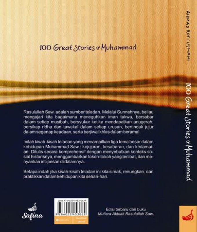 Cover Belakang Buku 100 Great Stories Of Muhammad: Honest, Patient, Grateful