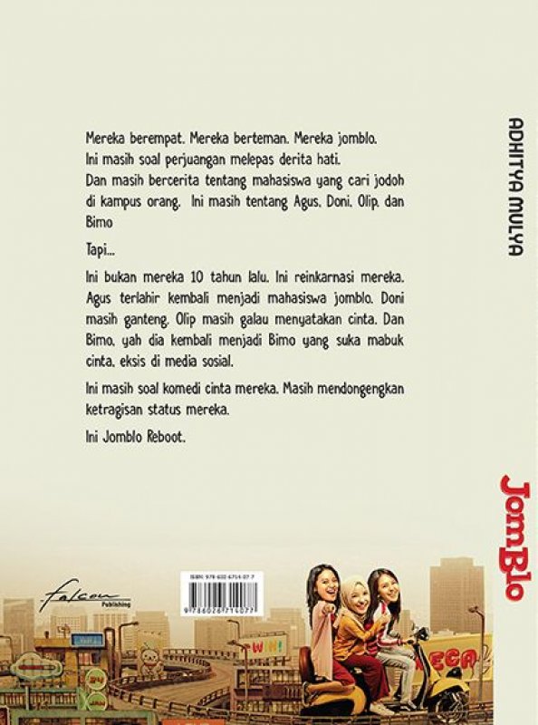 Cover Belakang Buku Jomblo - Reboot