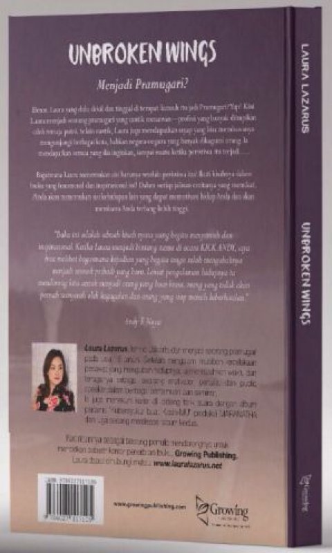 Cover Belakang Buku UNBROKEN WINGS New Edition