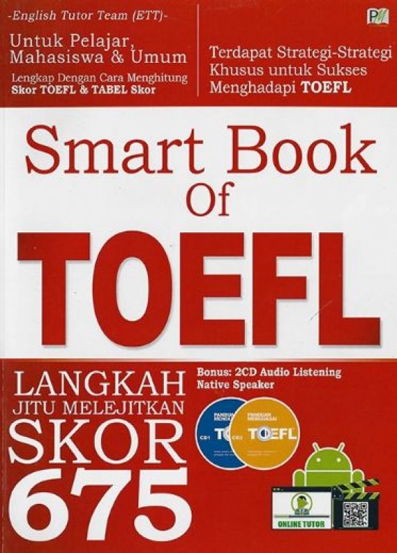 Cover Buku SMART BOOK OF TOEFL + 2 CD