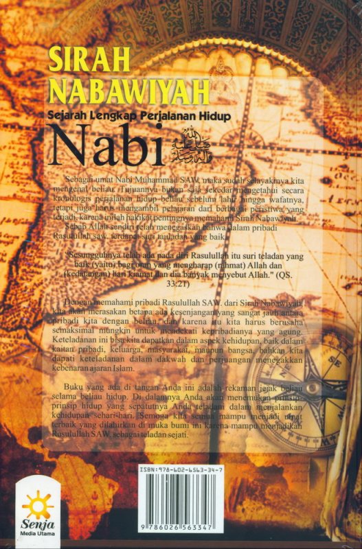 Cover Belakang Buku Sirah Nabawiyah: Sejarah Lengkap Perjalanan Hidup