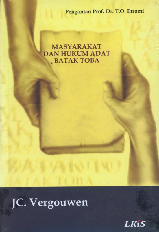 Cover Buku Masyarakat Dan Hukum Adat Batak Toba (Palapa)