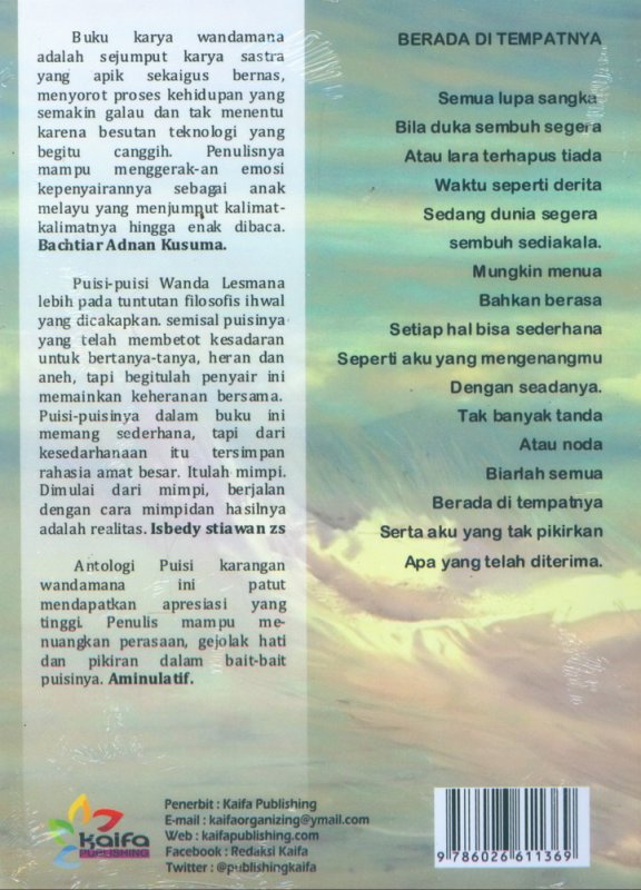 Cover Belakang Buku Anginpun Berselingkuh