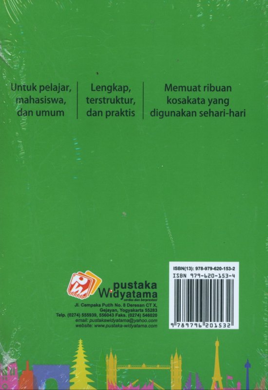 Cover Belakang Buku Kamus 3 Bahasa Prancis-Indonesia-Inggris