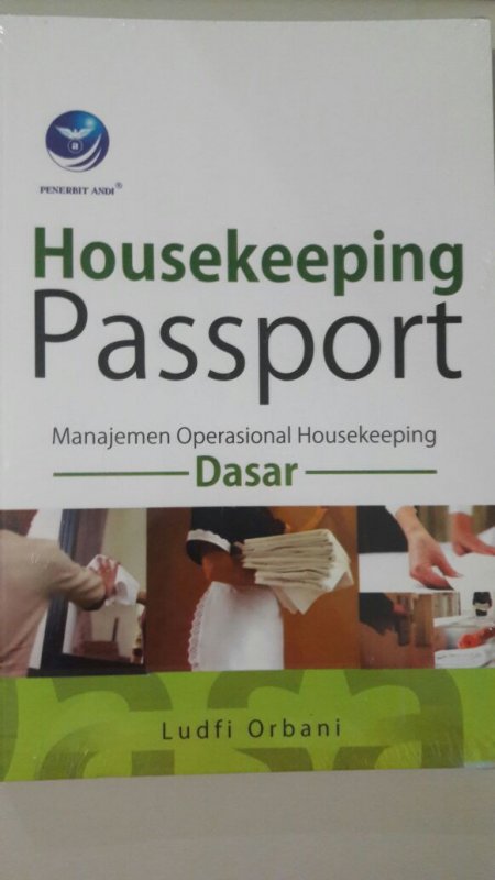 Cover Buku Housekeeping Passport, Manajemen Operasional Housekeeping Dasar