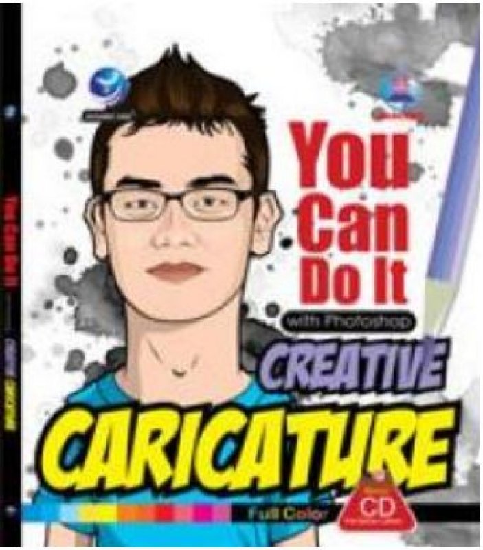 Cover Buku You Can Do It With Photoshop Creative Caricature + CD