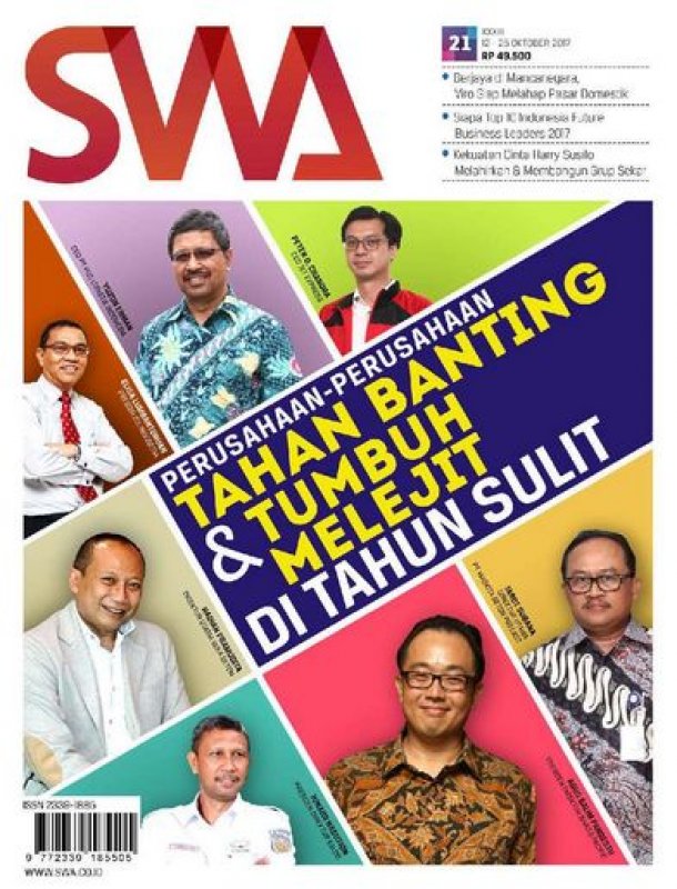 Cover Buku Majalah SWA Sembada No. 21 | 12 - 25 Oktober 2017