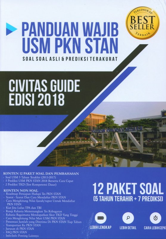 Cover Buku Buku Panduan Wajib USM PKN STAN CIVITAS GUIDE EDISI 2018