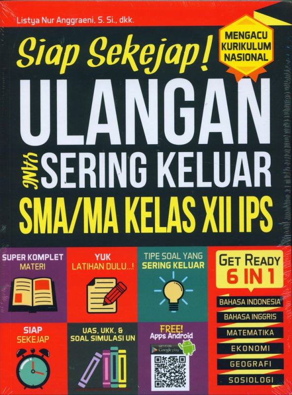 Cover Buku Siap Sekejap! Ulangan yang Sering Keluar SMA/MA KELAS XII IPS