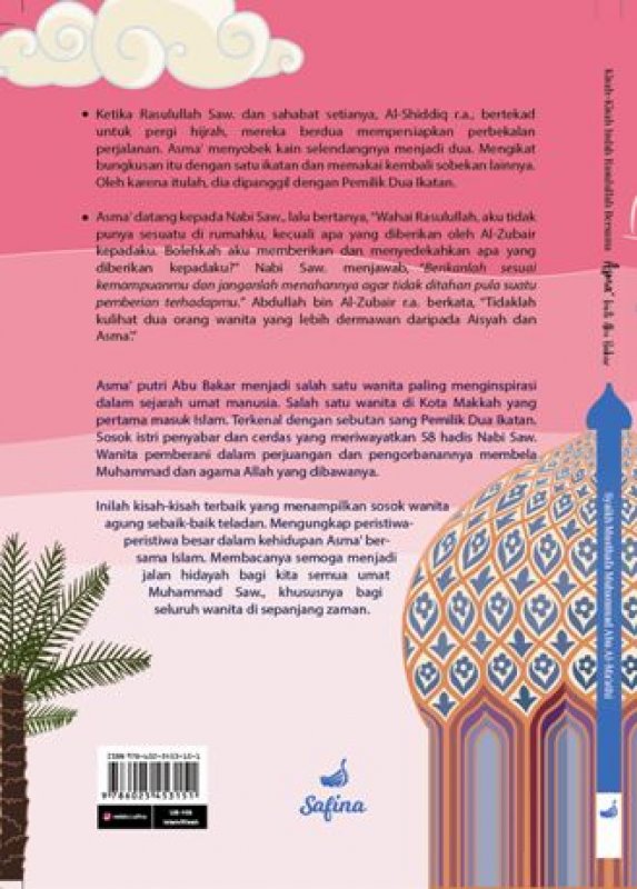 Cover Belakang Buku Kisah-Kisah Indah Rasulullah Bersama Asma Binti Abu Bakar