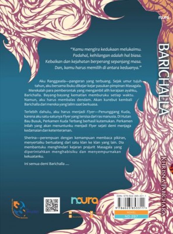 Cover Belakang Buku BARICHALLA #1: Barichalla, Penunggang Kuda Terbang [Promo Bulan Bahasa]