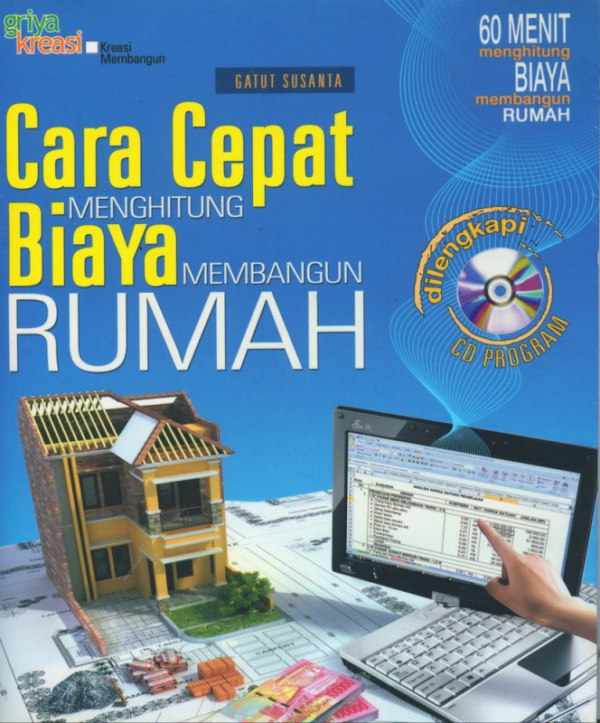 Cover Buku Cara Cepat Menghitung Biaya Membangun Rumah (BK)
