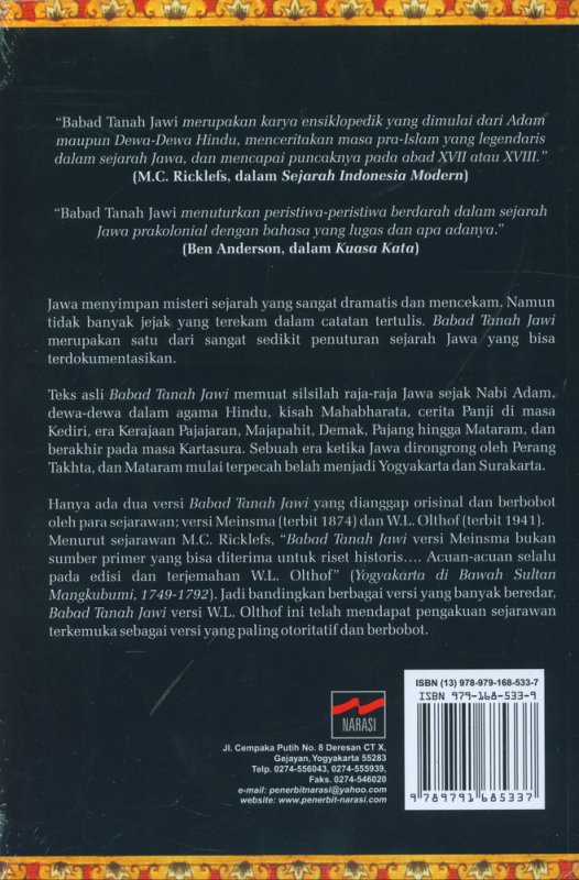 babad tanah jawi bahasa indonesia pdf