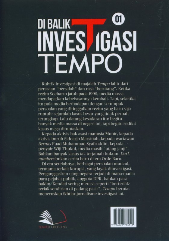 Cover Belakang Buku Di Balik Investigasi Tempo 01