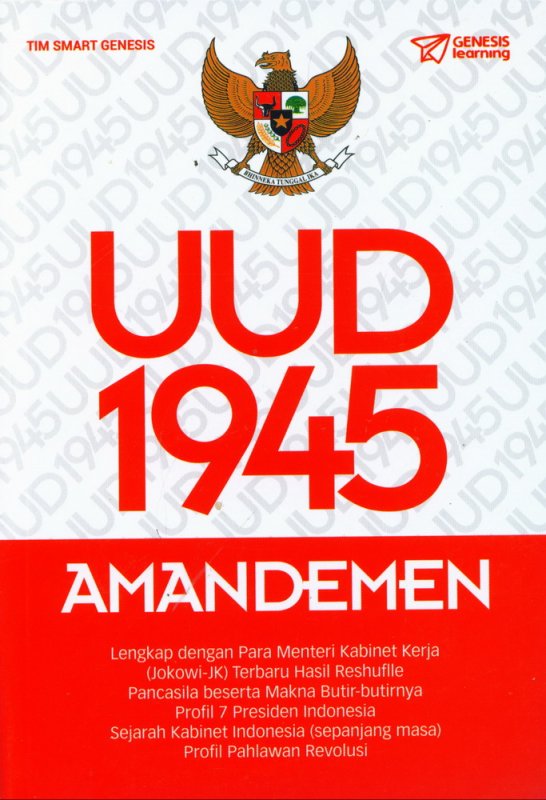 Cover Buku UUD 1945 AMANDEMEN (Genesis Learning)