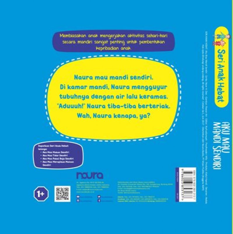Cover Belakang Buku Aku Mau Mandi Sendiri