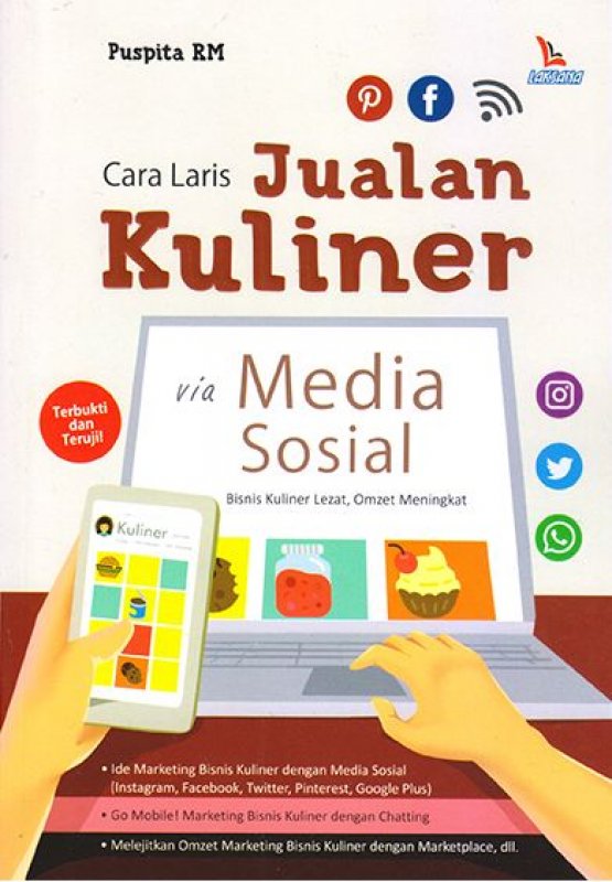 Cover Buku Cara Laris Jualan Kuliner via Media Sosial