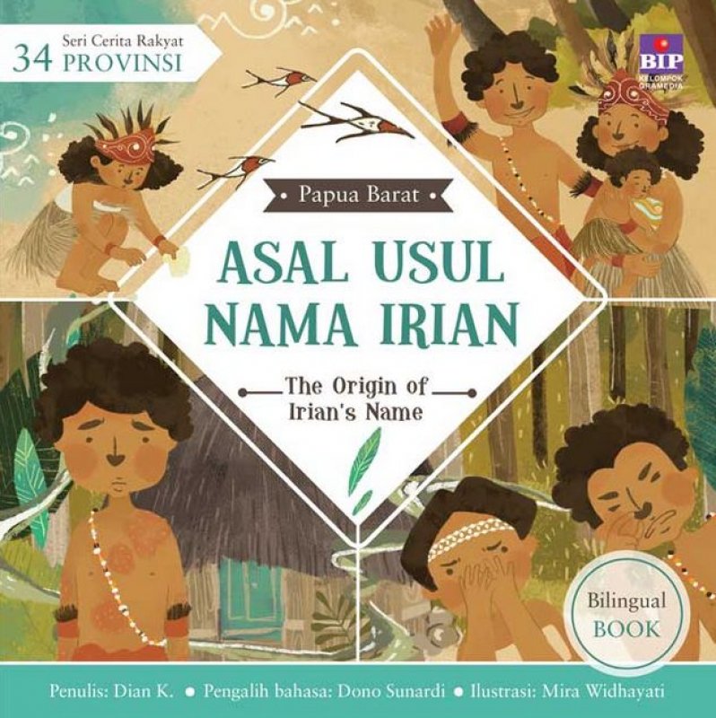Cover Buku Seri Cerita Rakyat 34 Provinsi: Asal Usul Nama Irian