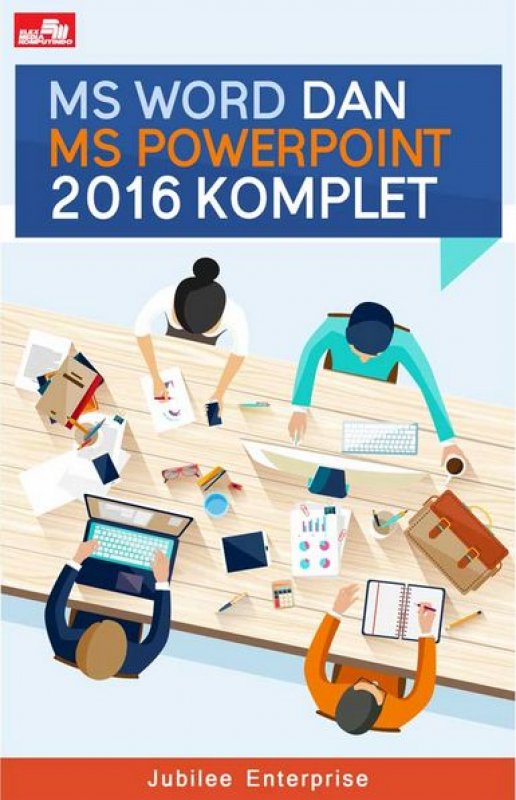 Cover Buku MS Word dan MS PowerPoint 2016 Komplet
