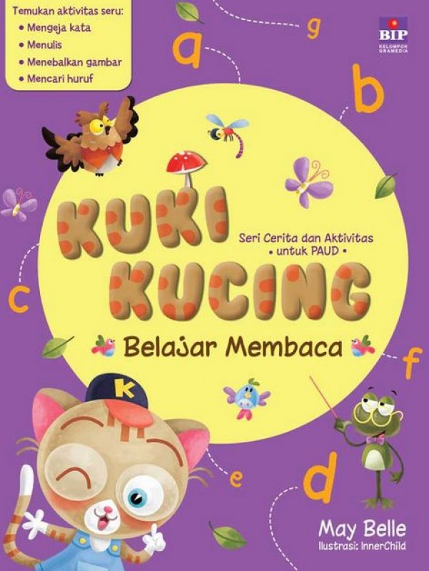 Cover Buku Kuki Kucing Belajar Membaca (Seri Cerita dan Aktivitas untuk PAUD)