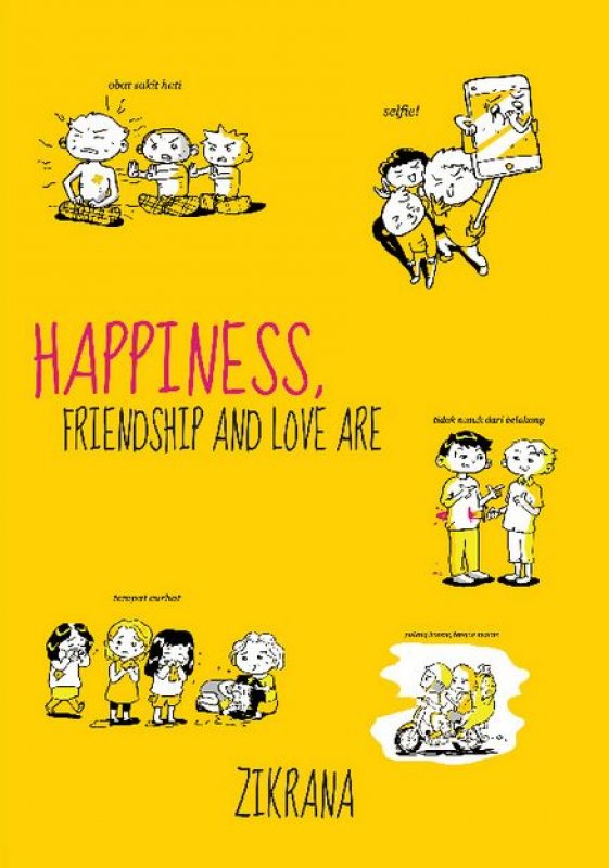 Cover Buku Happiness, Friendship, and Love Are
