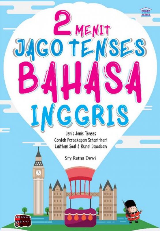 Cover Buku 2 Menit Jago Tenses Bahasa Inggris